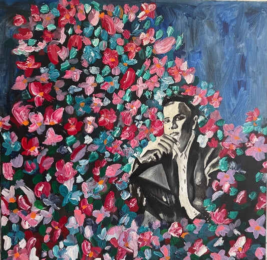 L'homme dans le fleurs